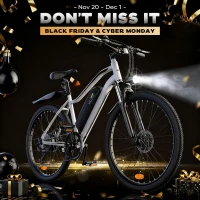 Electric Bike for Adults – 750W or 1000W Peak Electric Mountain Bike, Up to 60 Miles Range, 20 MPH, 20""/26"" Tires Lightweight Commuter E-Bike(m-2)