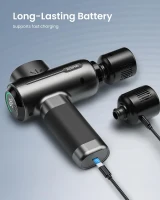 RENPHO Heat & Cold Massage Gun — Portable Percussion Deep Tissue Massager with Carrying Case, Ideal Christmas or Birthday Gift for Men & Women(m-5)