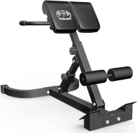 Hyper Back Extension Roman Chair — Foldable Hyperextension Bench for Glutes, Hamstrings & Lower Back(m-1)