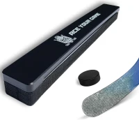 ACE HOCKEY 30"" x 60"" Shooting Pad with Puck Rebounder - 12.5 sq ft Synthetic Ice Mat & Puck Passer for One-Timers(m-7)