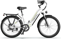 1000W Peak Removable-Battery 26"" Electric Bike for Adults — 7-Speed, Up to 80+ Mile Range(m-8)