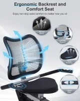 Recumbent Exercise Bike with Smart App — Ergonomic Backrest, Comfort Seat, 420 lb Capacity & Large Backlit Display for Home Workouts(m-6)