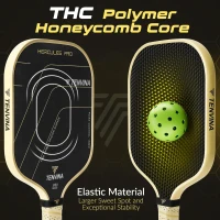 TENVINA HERCULES PRO Thermoformed Pickleball Paddle - T700SC Friction Carbon Fiber Face, USAPA Certified(m-4)
