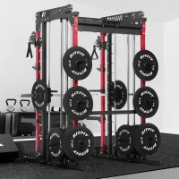 RitFit M1 / M1 Pro Smith Machine with Cable Crossover, Multi-Function Power Cage & Squat Rack for Home Gym(m-7)