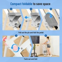 HXD-ERGO Vertical Climber Stepper for Home, Updated Model with 6 Resistance Levels and Adjustable Handlebars, Foldable Stair Climber for Total-Body Cardio(m-9)