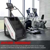 SPART Commercial Stair Climber Stepper with 18"" LED Console, 15-Speed Levels, Built-In Speaker, Cooling Fan, Wireless Charging & Safety Key for Home Gym(m-2)