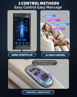 RelaxRelife 4D Full-Body Massage Chair with 166° Flexible SL Track, Reading Lamp, 18 Modes, 11 Techniques, 36 Airbags, Zero Gravity Recliner, Yoga Stretch & Foot Massage (Beige)(m-5)