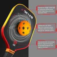 DGYGQ Carbon Fiber Pickleball Paddle — Professional Honeycomb-Core Racket for Lightweight Precision, Shock Absorption & Spin(m-3)
