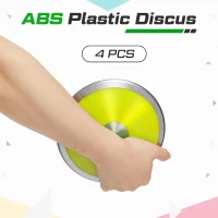 Wettarn 4-Pack 1 kg Discus - 18 cm Nylon Training Discus for Men & Women, Track & Field Practice Gear(m-4)