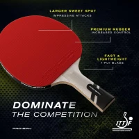 PRO-SPIN Carbon Table Tennis Paddles — Professional 4-Player Set with 7-Ply Carbon Blade, Premium Rubber, 2.0mm Sponge(m-3)