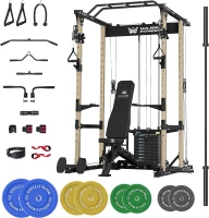 MAJOR FITNESS Drone1 Power Cage – Multi-Function Power Rack with Cable Crossover, Squat Rack & Landmine, Heavy-Duty Steel for Home Strength Training(m-1)