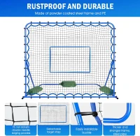 Winthai Soccer Rebounder Net 5.9 x 5 ft - Multi-Angle Training Rebounder for Passing, Control & Drills(m-7)