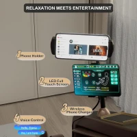 KZ-313 (2026) Full-Body Heated Jade Roller Massage Chair with Deep Zero Gravity, Extended SL-Track, 12 Auto Modes, 6 Custom Programs, Backlit Touchscreen, Voice Control & Wireless Charger(m-9)