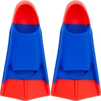 Children's Swim Training Fins — Comfortable Short Silicone Flippers for Beginner Boys & Girls(m-1)