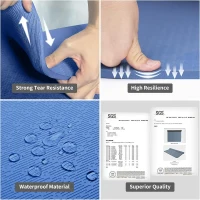 Hatha Extra-Long TPE Yoga Mat - 79 x 40 x 0.5 inches, Thick Reversible Non-Slip Exercise Mat for Tall Yogis, Pilates & Home Gym(m-6)