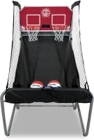 Pop-A-Shot Home Dual Shot Arcade Basketball Game — Sensor Scoring, 16 Game Modes, Includes 7 Balls, Foldable for Easy Storage(m-1)