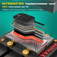 STORM 007 Pickleball Paddle — T700 Raw Carbon Face & 16 mm STR Polymer Core, Thermoformed for Spin, Power & Durability (USAPA Certified)(m-4)