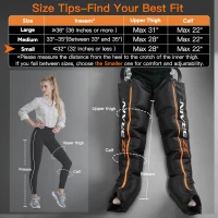 Sequential Air Compression Recovery System (Small) - Professional Full-Leg Compression Boots for Faster Recovery & Improved Circulation, Zip-On Fit(m-3)