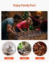 VEVOR 3-in-1 / 4-in-1 Combo Game Table (48""/54"") – Air Hockey, Ping Pong & Foosball Set with Pucks, Pushers & Manual Scorer for Home or Office(m-6)