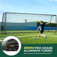 MOPHOTO Soccer Goal — 6x4/8x6/10x6.5/12x6/16x7/18.5x6.5/21x7/24x8 ft Backyard & Full-Size Training Goals for Teens & Adults(m-2)