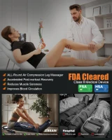 Sequential Air Compression Recovery System – Professional Full-Leg Compression Boots for Circulation & Pain Relief, Sequential Therapy Device for Muscle Recovery (Athletes, Men & Women)(m-3)