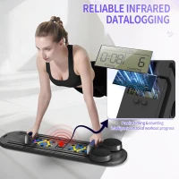 Foldable Pilates Reformer Board Set by ORWIPO — Portable Multi-Function Pilates Machine with Timer, Resistance Bands, Ab Balance & Accessories(m-7)