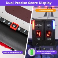 Goplus 54"" LED Air Hockey Table with Electronic Scoreboard & Lighting(m-6)