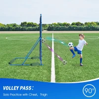 Winthai Soccer Rebounder Net — 7 x 6 ft Quick-Switch Angle Trainer for Control, Passing & Shooting — Easy Setup(m-5)