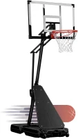 WIN.MAX 44"" Portable Basketball Hoop with Extra-Large Base — Adjustable 4.9–10 ft Goal System for Driveway and Backyard(m-1)