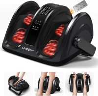 Neuropathy Foot Massager - FSA/HSA Eligible, Heated (3 Levels) Deep Kneading & Rolling for Calves, Feet & Arms, Circulation and Plantar Fasciitis Relief(m-1)