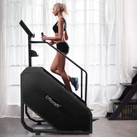 EFFICRAFT Commercial Stair Climber with LED Display – 15 Speed Levels (15–164 steps/min), 375 lb Capacity, Stair Stepper for Cardio & Lower-Body Training(m-8)