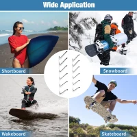 5-Board Surf/Wake/Snow Wall Mount Rack – Adjustable Wall Hangers for Board Storage and Display(m-7)