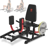 HVO Hip Abduction/Adduction Machine – Inner & Outer Thigh and Glute Trainer with 6-Position Gear System(m-1)
