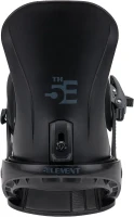 5th Element Summit Stealth Adult Men's Snowboard Bindings — Universal 4-Hole Hardware for New or Replacement Boards(m-4)