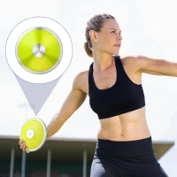 Wettarn 4-Pack 1 kg Discus - 18 cm Nylon Training Discus for Men & Women, Track & Field Practice Gear(m-5)