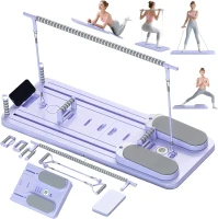 CroyVine Pilates Board - Multi-Purpose Portable Reformer Kit, Convertible Home Fitness System(m-1)