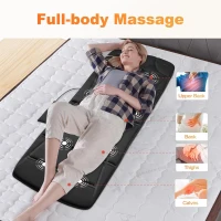 CILI Full-Body Vibration Massage Mat with Heat — Foldable Massage Mattress Pad for Bed, Sofa & Chair, Gifts for Men & Women(m-3)
