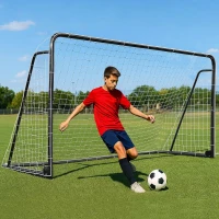 MOPHOTO Soccer Goal — 6x4/8x6/10x6.5/12x6/16x7/18.5x6.5/21x7/24x8 ft Backyard & Full-Size Training Goals for Teens & Adults(m-1)