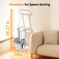 HXD-ERGO Foldable Stair Climber with Adjustable Handlebar, 6-Level Resistance Stair Stepper, Quiet Home Workout Machine(m-7)