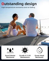 Abahub EVA Marine Flooring — 6mm Camouflage Traction Pad, Self-Adhesive & Cut-to-Fit Deck Sheet (96''x16''/23.5''/38''/47''; 48''x16'') for Surfboards, SUPs, Kayaks and Boats(m-4)