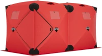 DEXSO Pop-Up Ice Fishing Tent — 4–6 Person Portable Ice Shack, Durable Weather-Resistant Shelter (Blue/Red)(m-1)