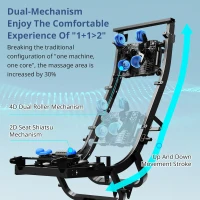 MYNTA 2025 4D Full-Body Massage Chair with Dual 4D+2D Mechanisms, Extended SL-Track, Zero Gravity Recliner, Waist & Shawl Heating, Foot & Calf Massager and Hi‑Fi Bluetooth Music Sync(m-2)