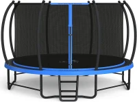 BCAN Recreational Trampoline with Safety Enclosure & Ladder — 8ft/10ft/12ft/14ft/15ft/16ft | ASTM F381-16 Certified | Outdoor Trampoline for Kids & Adults(m-1)