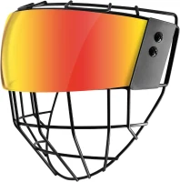 GY Hockey Full-Face Shield & Cage Combo - A3 Steel Wire Cage with Polycarbonate Visor and Floating Chin Cup(m-2)