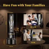 RORALA 70"" Freestanding Punching Bag with 12oz Pro Gloves – Heavy Standing Kick Bag for Adults & Teens, 203 lb Base Capacity(m-2)