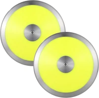 2-Pack 1.6 kg Training Discus for Track & Field – Nylon-Iron Construction, Polished Anti-Slip Grip, Practice Set(m-1)