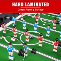 54"" Full-Size Competition Foosball Table with Anti-Dead Ball Playfield and Accessories(m-4)
