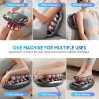 16-Head Deep Tissue Massage Gun Set — Percussion Massager with 9 Modes & 9 Intensity Levels, USB-C Fast Charging (Black, 16-Head)(m-7)