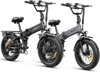 Jasion X-Hunter Foldable Electric Bike — 1400W Peak Motor, 30 MPH Top Speed, 624Wh Removable Battery, 20x4"" Fat Tires, Full Suspension, 7-Speed Adult E-Bike (70+ Mile Range)(m-1)