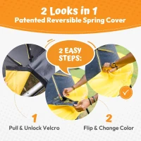 Jumpzylla 8FT–16FT Outdoor Trampoline with Enclosure & Ladder — ASTM F381-16 Certified | Anti-Corrosion Coated Frame for Kids & Adults(m-7)